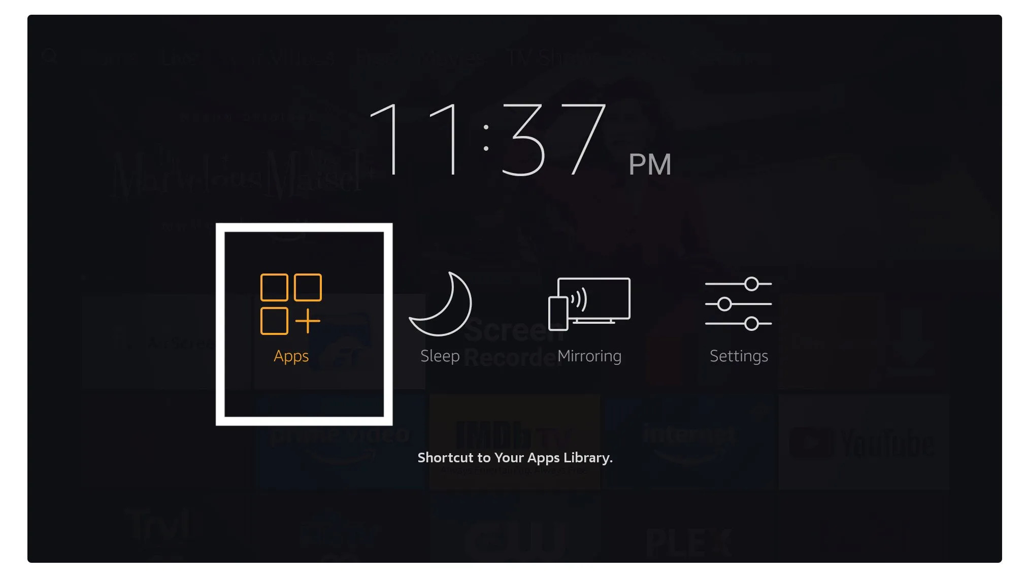 Launch IBO Player on FireStick from apps